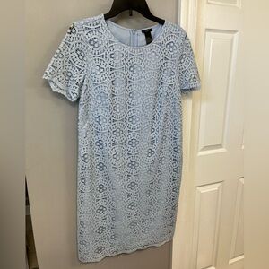 Light Blue Lace Dress - Ann Taylor Factory